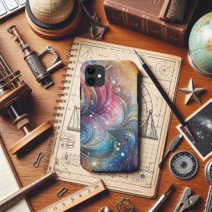 Abstract Rainbow Swirls and Sparkles Case-Mate iPhone Case