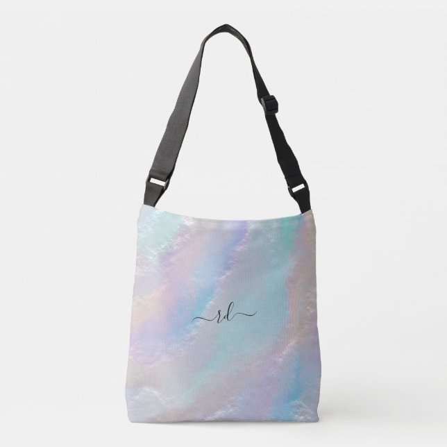 Abstract Rainbow Texture Crossbody Bag (Front)