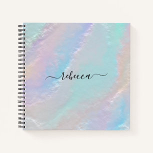 Abstract Rainbow Texture Notebook