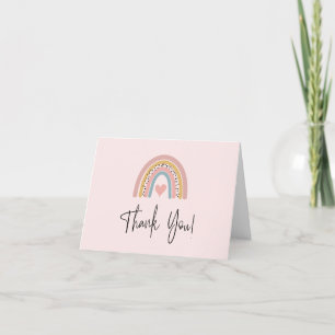 Abstract Rainbow Thank You Card