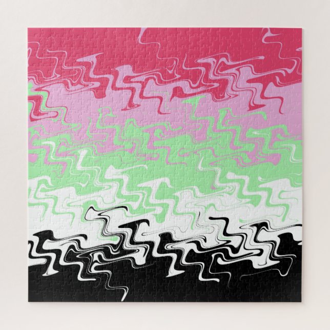 Abstract Recipromantic Pride Flag    Jigsaw Puzzle (Vertical)