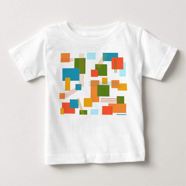 Abstract Rectangles and Lines  Baby T-Shirt (Front)