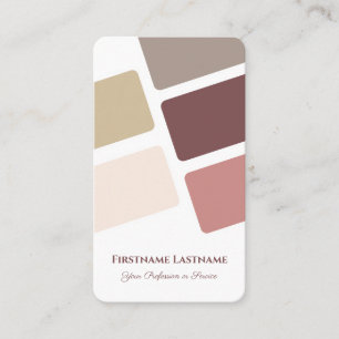 Abstract rectangles harmonic colour palette design business card