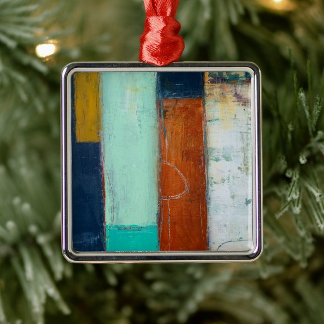 Abstract Rectangles Metal Tree Decoration (Tree)