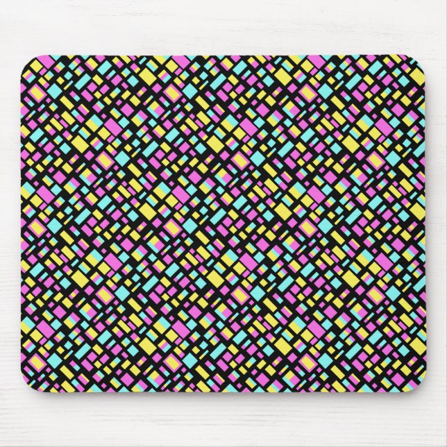 Abstract Rectangles Mouse Pad (Front)