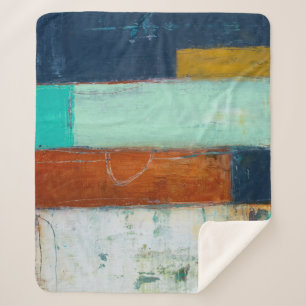 Abstract Rectangles Sherpa Blanket