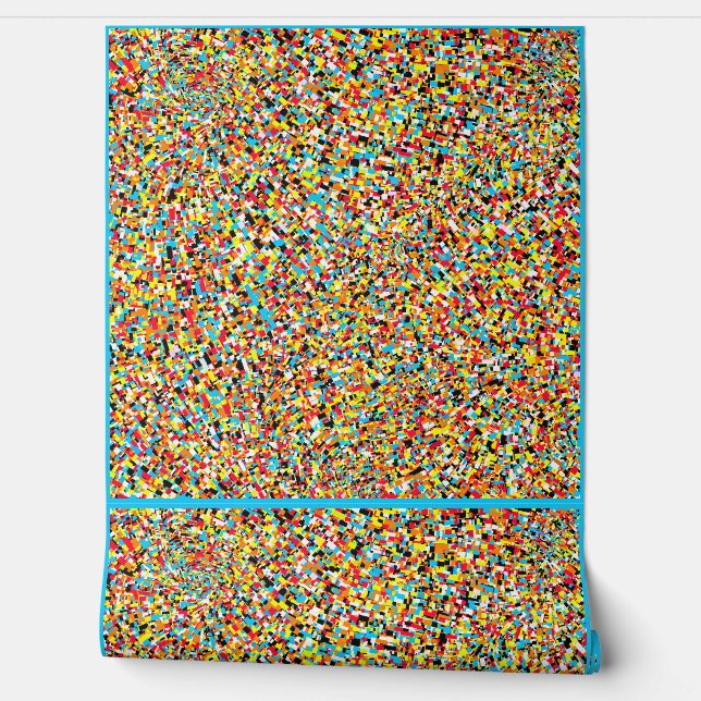 Abstract Rectangles Tiles Wallpaper  (Unrolling)