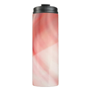 abstract red and pink background with white rings thermal tumbler