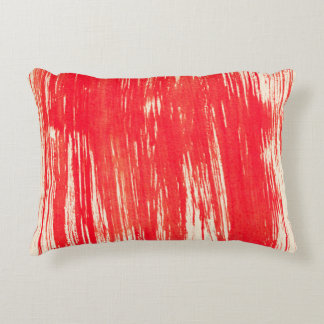 Abstract red background from watercolor decorative cushion