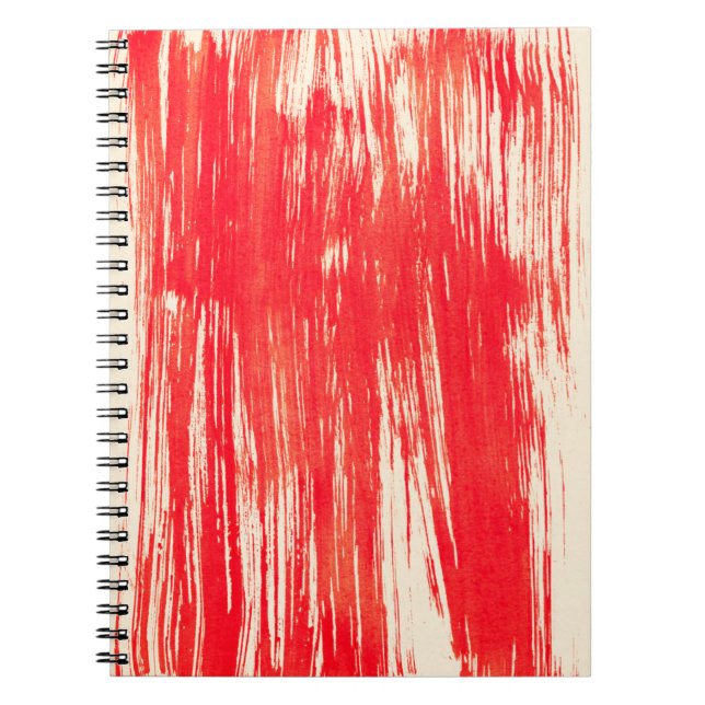 Abstract red background from watercolor notebook (Front)