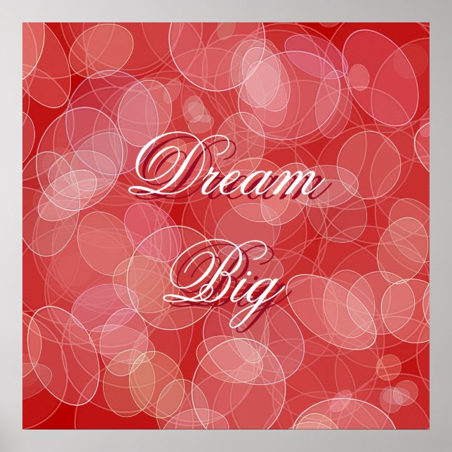 Abstract red bokeh effect texture. Text. Poster (Front)