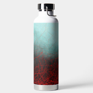 Abstract Red Boxes - Thor Water Bottle