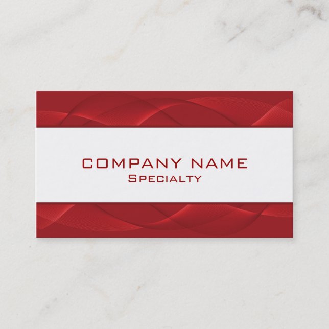 Abstract red Business Cards (Front)