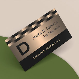 Abstract Red Copper Luxury Metallic Art Pattern Business Card