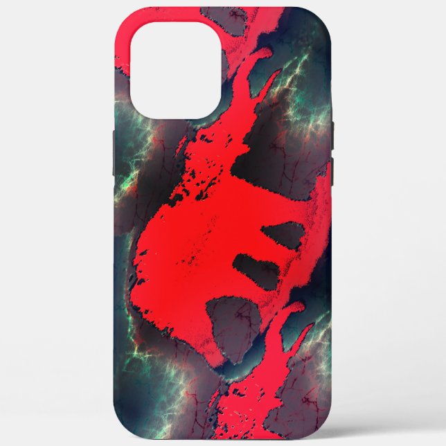 Abstract red elephant drawing, very rustic effect  Case-Mate iPhone case (Back)