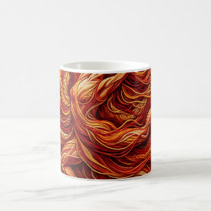 Abstract Red Fire Dancer Coffee Mug