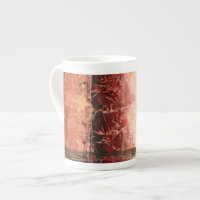 Abstract Red Landscape