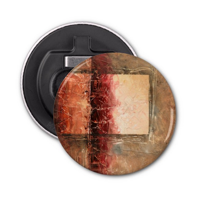 Abstract Red Landscape Bottle Opener (Front)