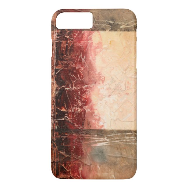 Abstract Red Landscape Case-Mate iPhone Case (Back)