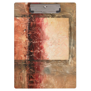Abstract Red Landscape Clipboard