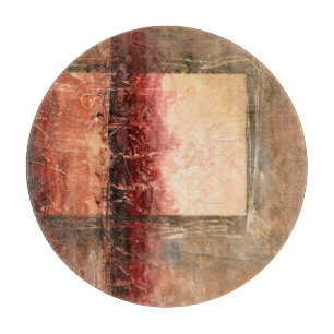 Abstract Red Landscape Cutting Board