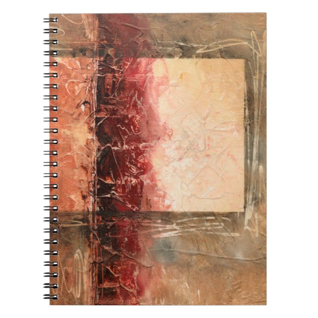 Abstract Red Landscape Notebook (Front)