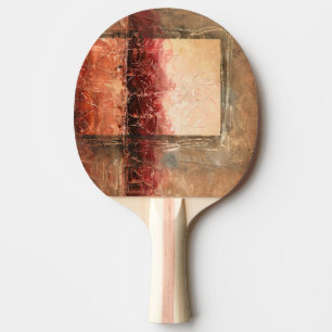 Abstract Red Landscape Ping Pong Paddle
