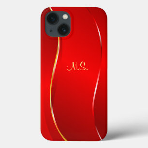 Abstract Red line iPhone 13 Case