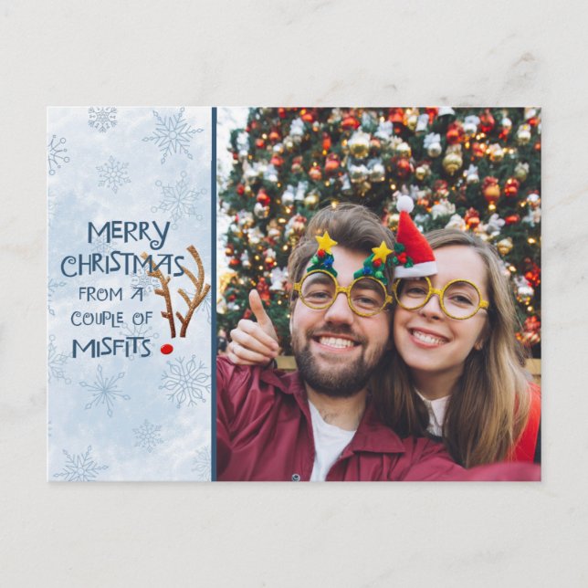 Abstract Red-Nosed Reindeer, from Misfits Holiday Postcard (Front)