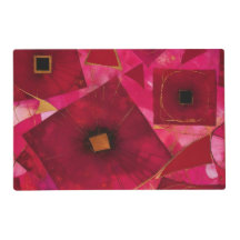 Abstract Red Poppies