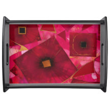 Abstract Red Poppies