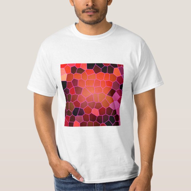 Abstract Red T-Shirt (Front)