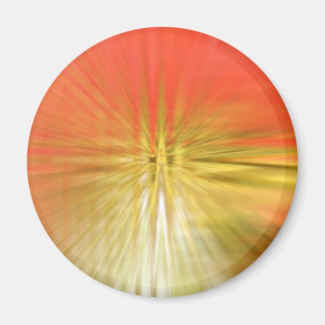 Abstract red tulip magnet (Front)