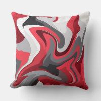 Abstract Red, white and Gray Color Flow