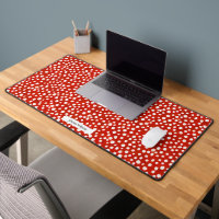 Abstract Red & White Watercolor Polka Dot