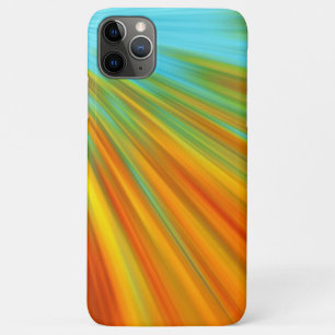Abstract  red yellow orange green stripes on blue  Case-Mate iPhone case