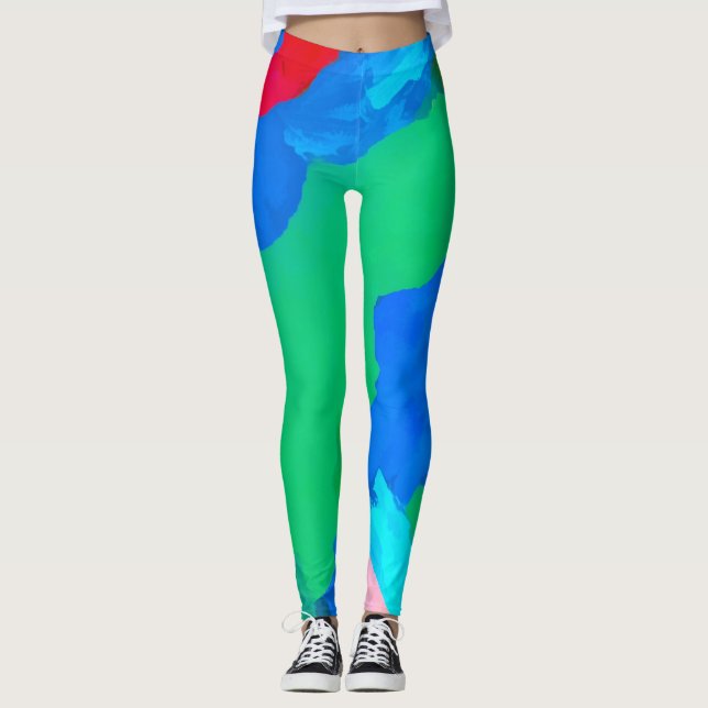 Abstract Reflection  Leggings (Front)