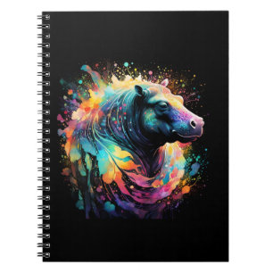 Abstract Reflections: Hippo Colour Splash, Notebook