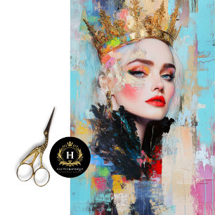 Abstract Regal Queen Decoupage Tissue Paper