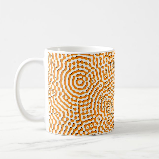 Abstract repeating endless seamless texture watera coffee mug (Left)
