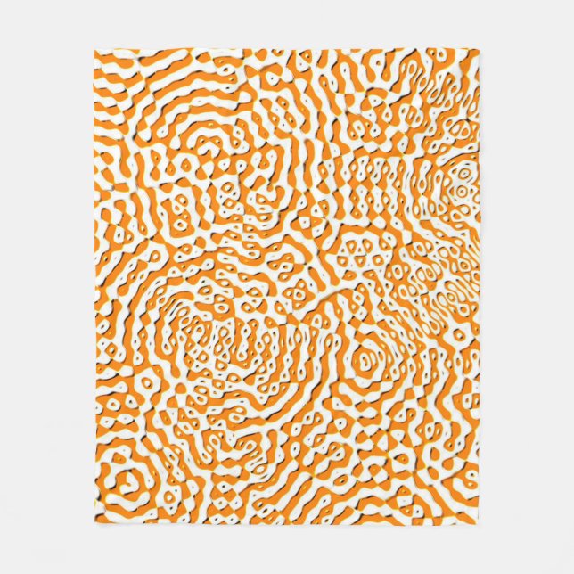 Abstract repeating endless seamless texture watera fleece blanket (Front)