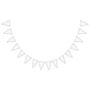 Abstract repeating pattern of stylised shapes in l bunting