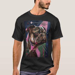 Abstract representation of a pug portrait T-Shirt