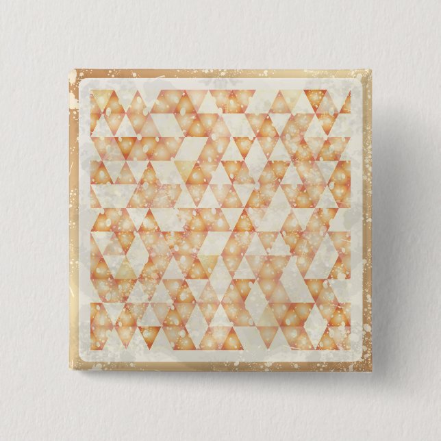 Abstract retro background 15 cm square badge (Front)