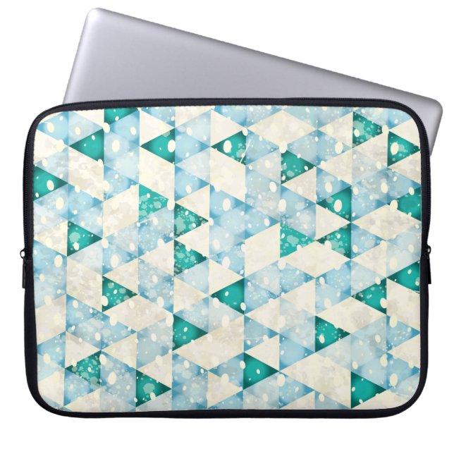 Abstract retro background laptop sleeve (Front)