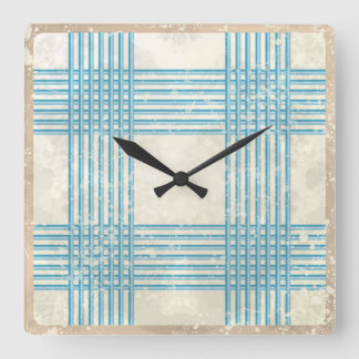 Abstract retro background square wall clock