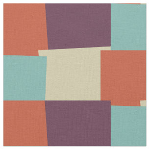 Abstract Retro Colour Geometric Pattern #4 Fabric