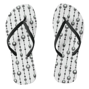 Abstract retro design ornamental deco jandals