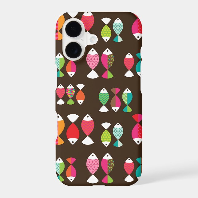 Abstract retro fish underwater pattern 2 (Back)