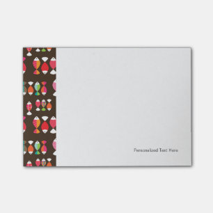 Abstract retro fish underwater pattern 2 post-it notes